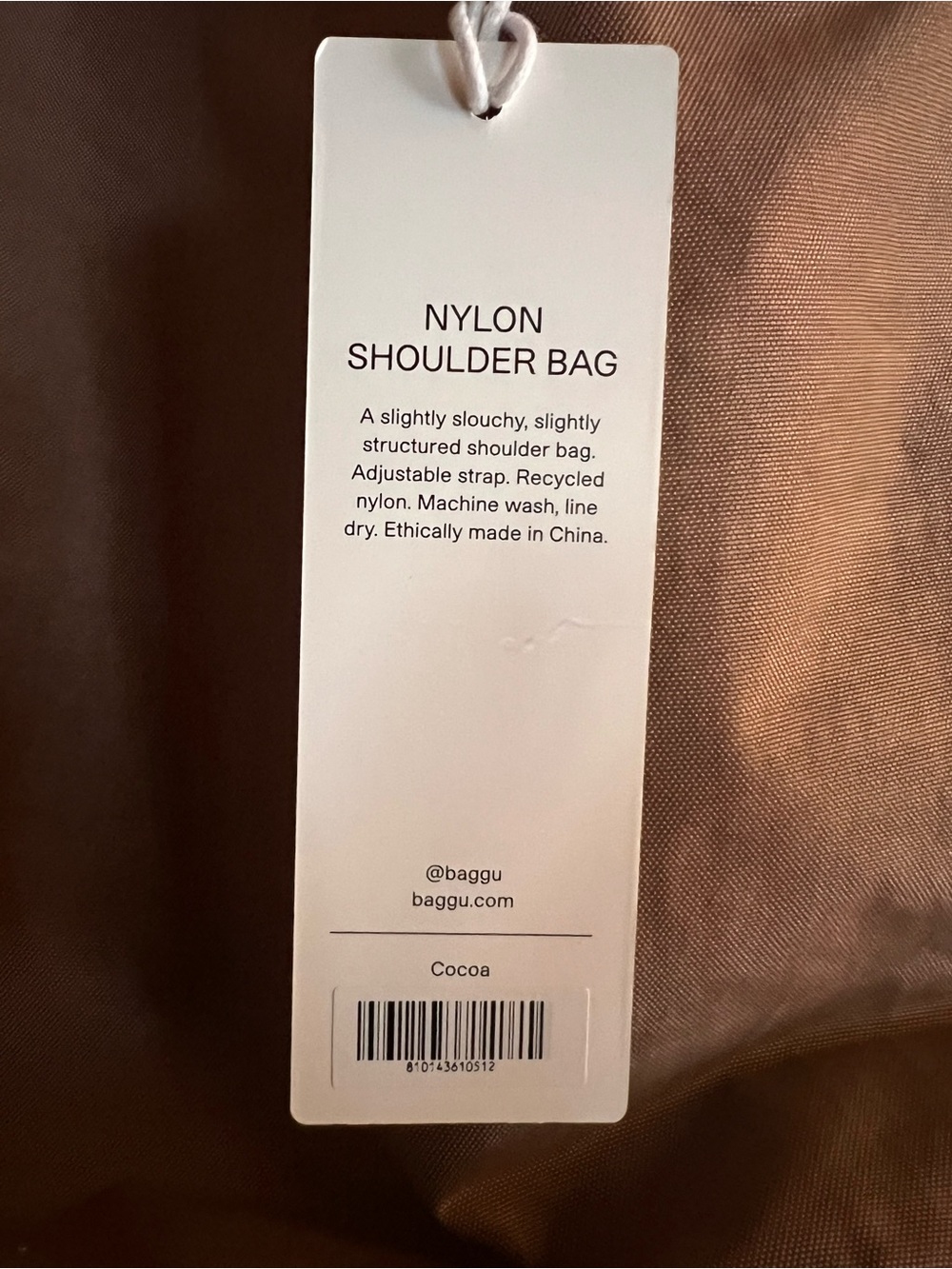 BAGGU shoulder Bag in cocoa NWT - Picture 4 of 7